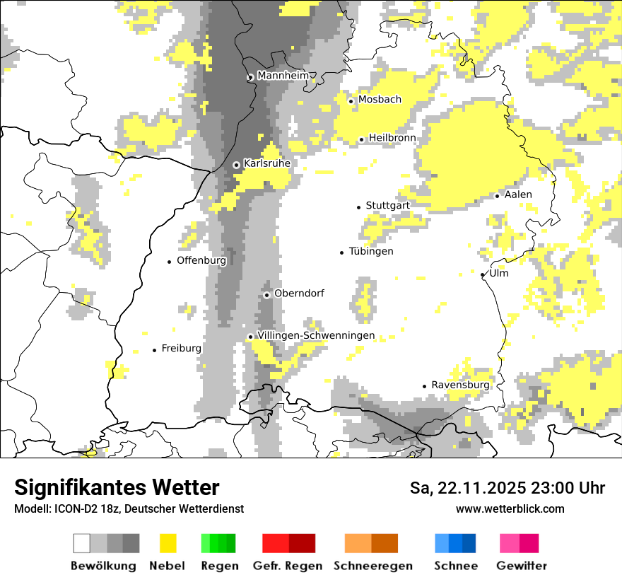 Modellkarten Signifikantes Wetter