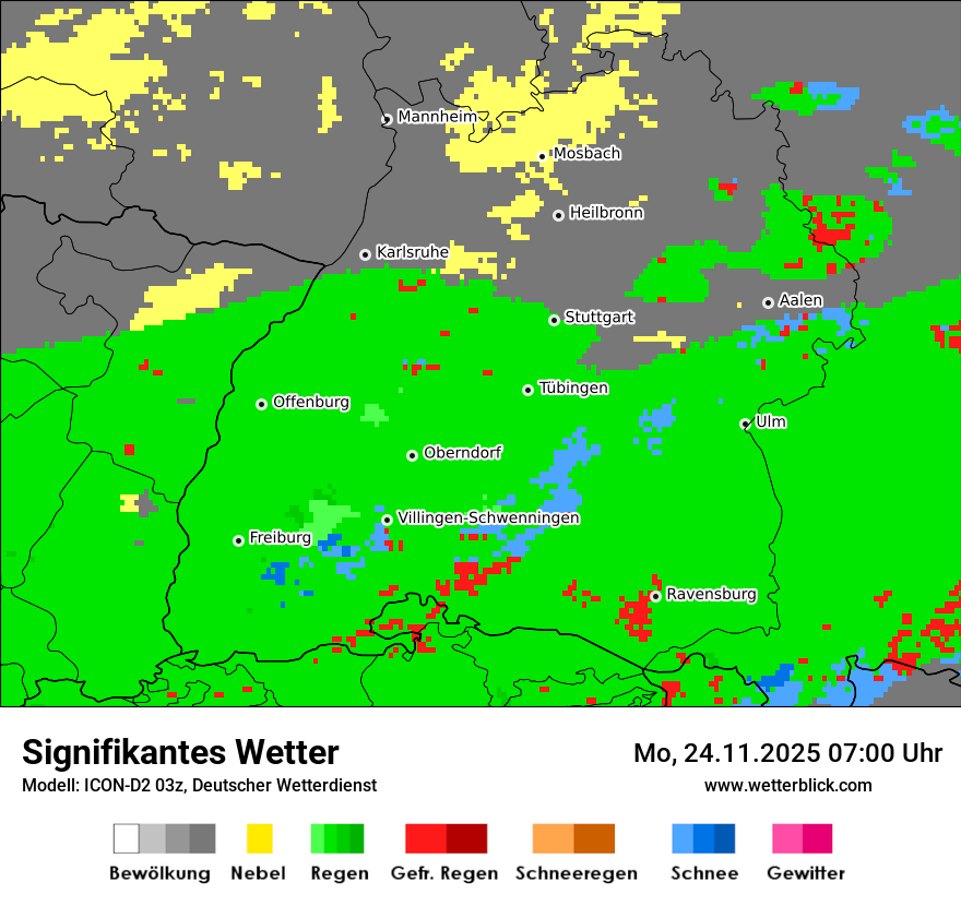 Modellkarten Signifikantes Wetter