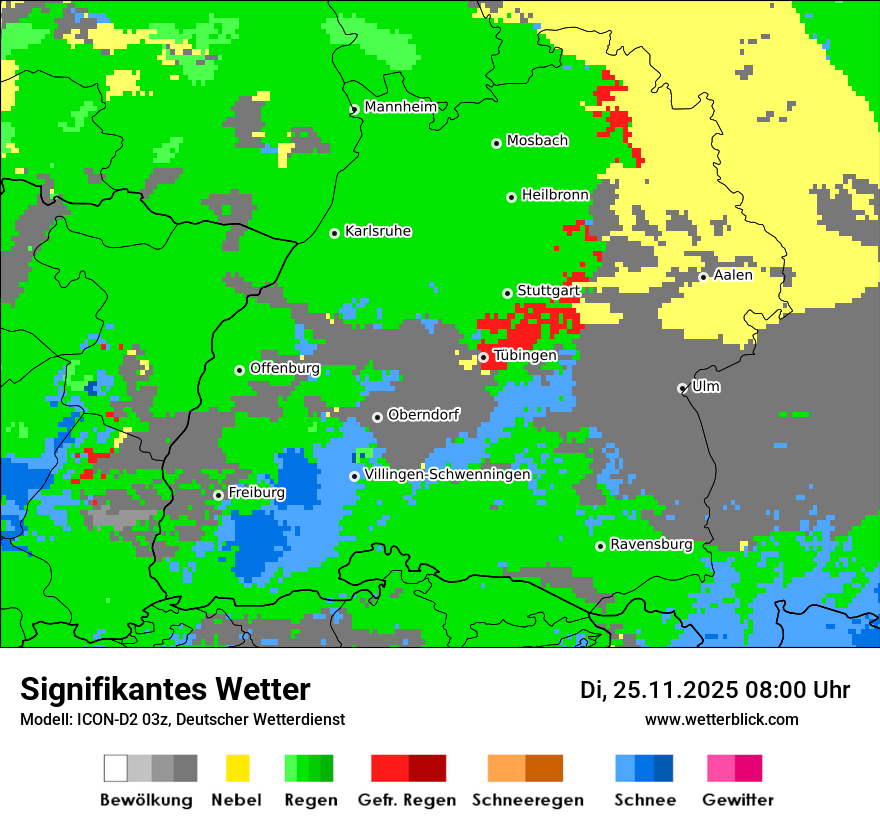 Modellkarten Signifikantes Wetter