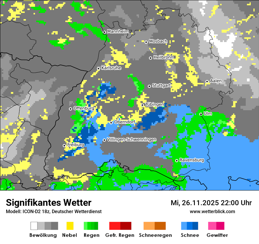 Modellkarten Signifikantes Wetter