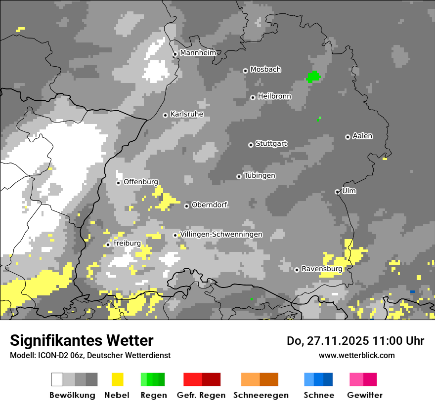 Modellkarten Signifikantes Wetter