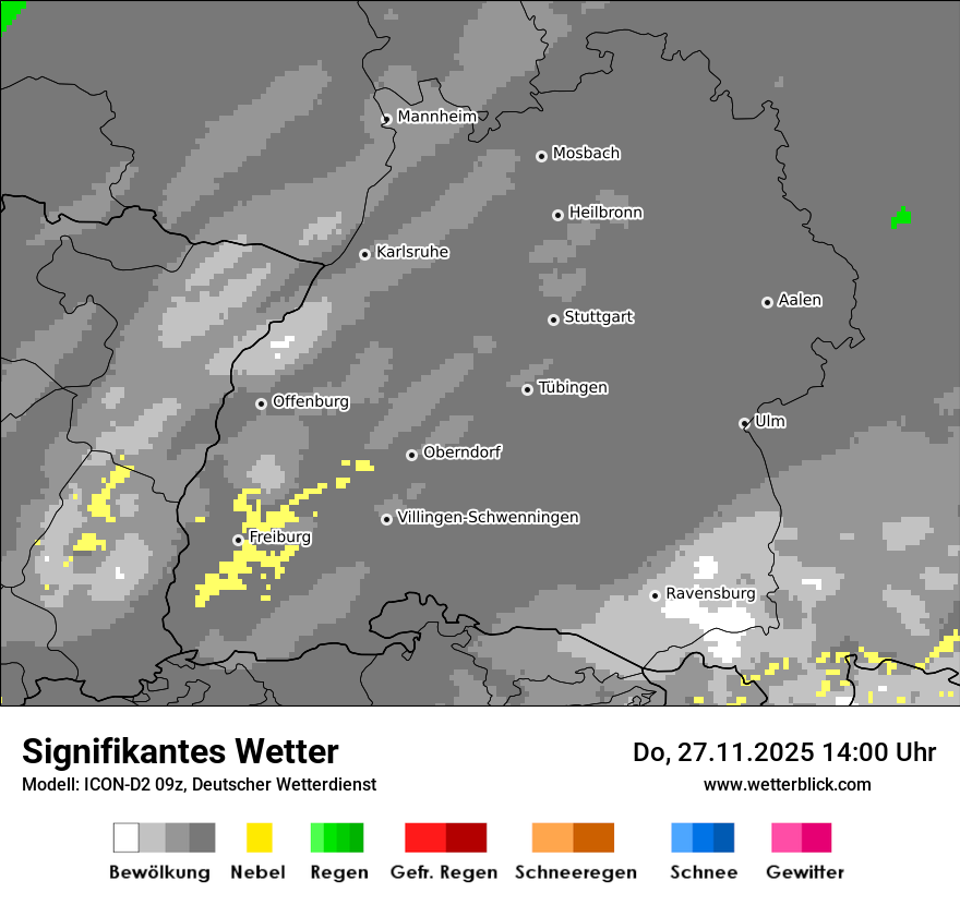 Modellkarten Signifikantes Wetter