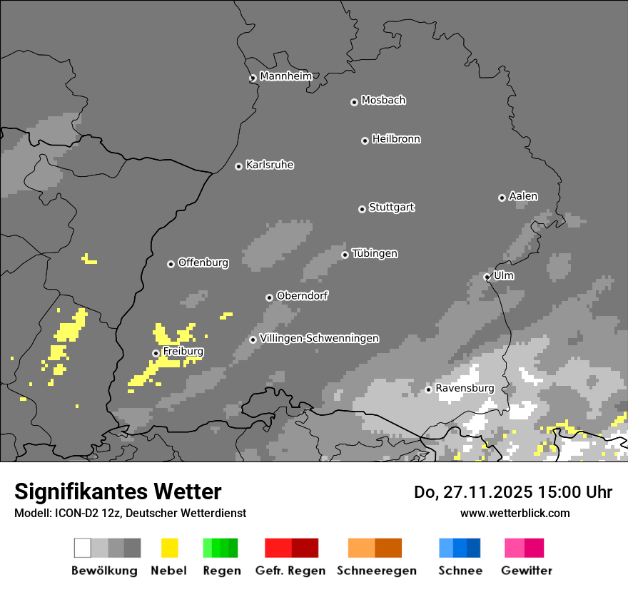Modellkarten Signifikantes Wetter