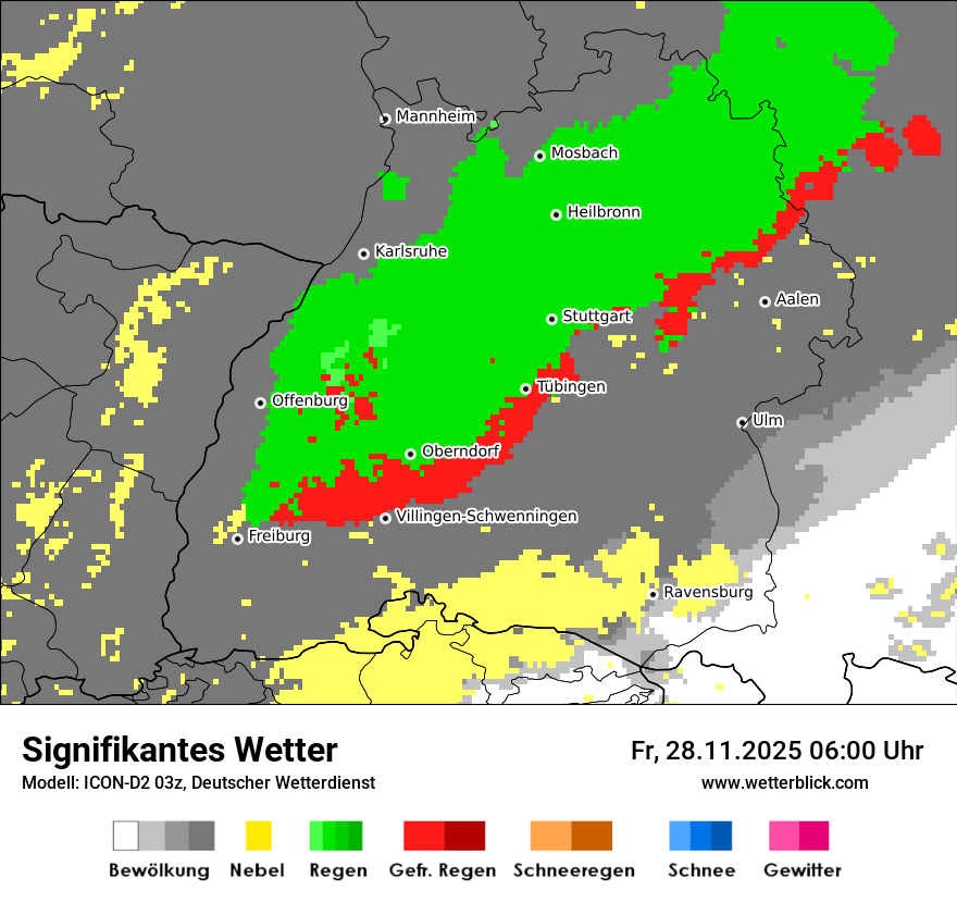Modellkarten Signifikantes Wetter
