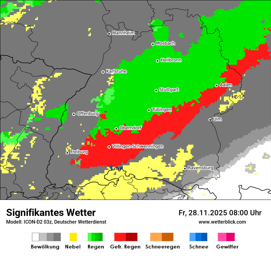 Modellkarten Signifikantes Wetter