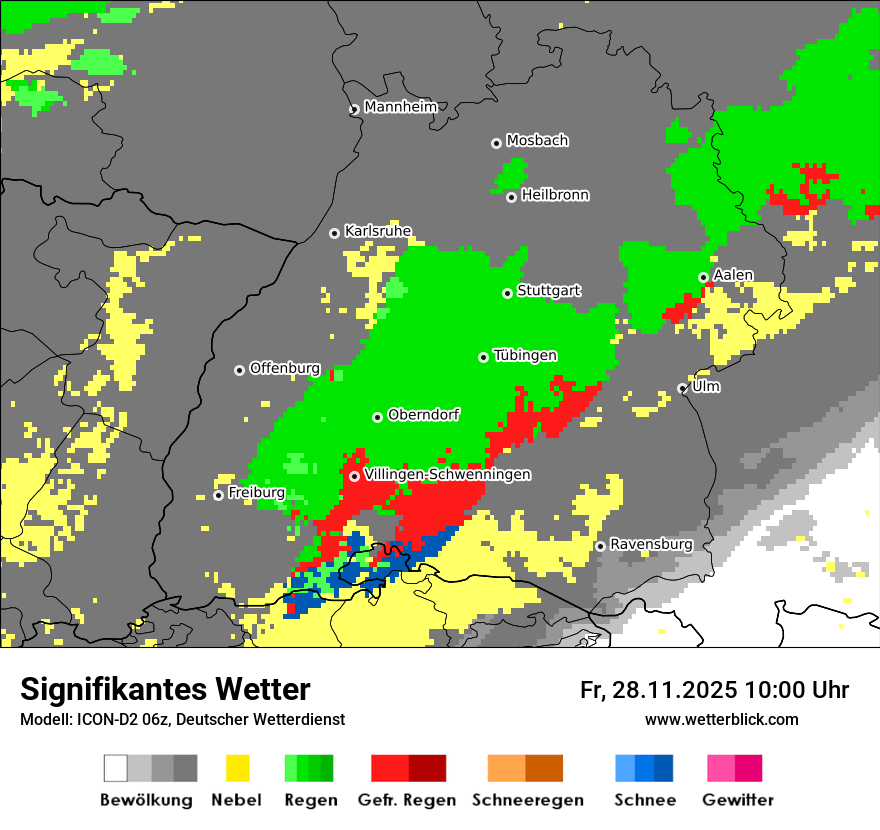 Modellkarten Signifikantes Wetter