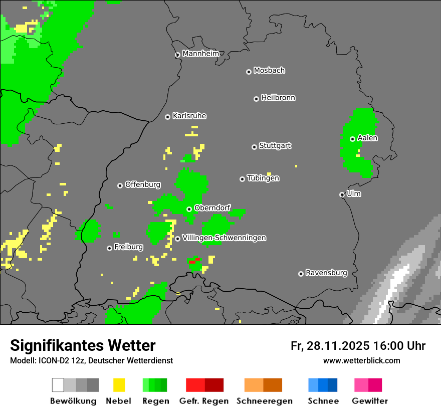 Modellkarten Signifikantes Wetter