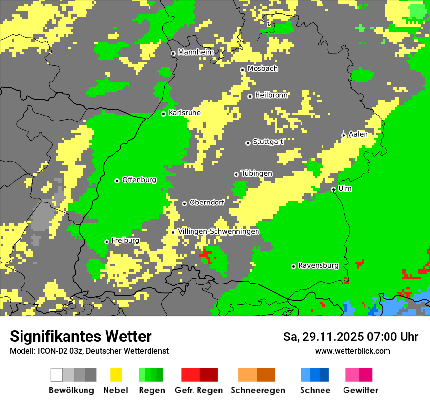 Modellkarten Signifikantes Wetter