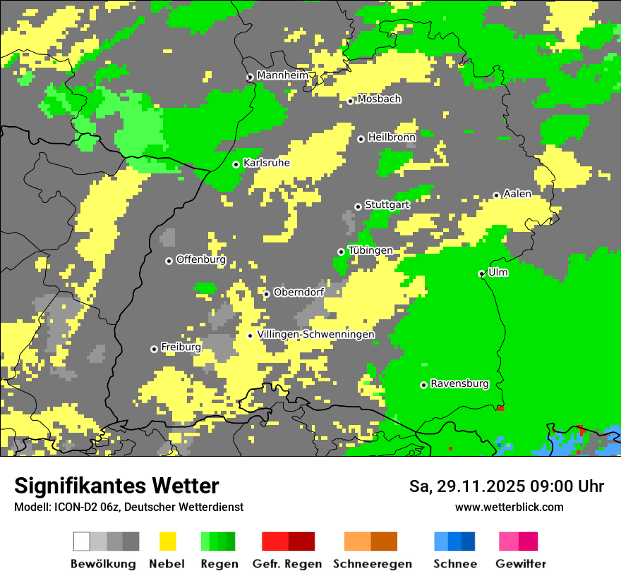 Modellkarten Signifikantes Wetter