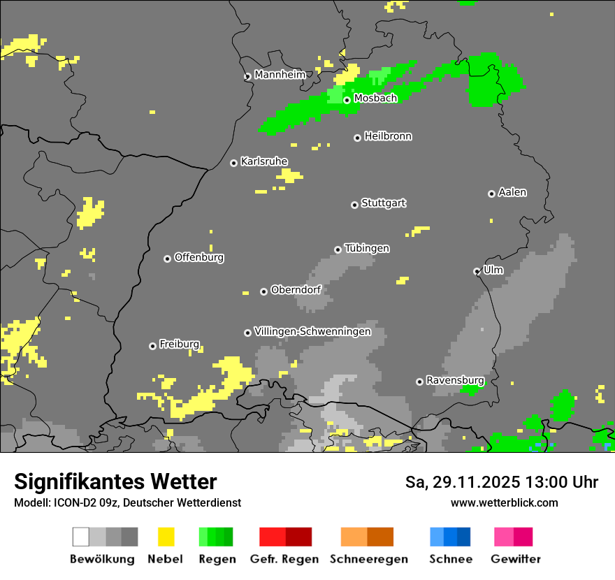 Modellkarten Signifikantes Wetter