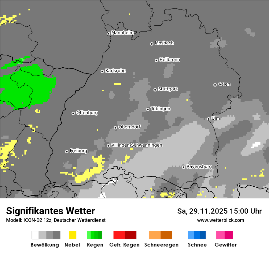 Modellkarten Signifikantes Wetter