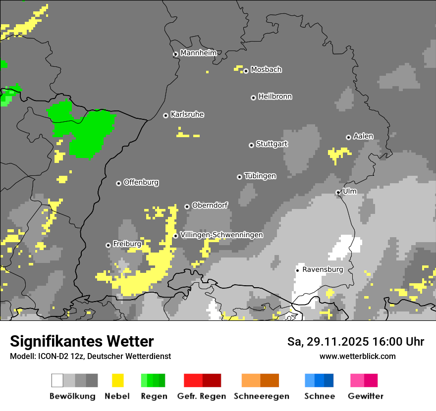Modellkarten Signifikantes Wetter