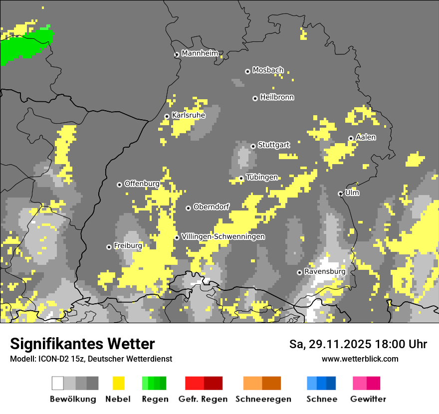 Modellkarten Signifikantes Wetter