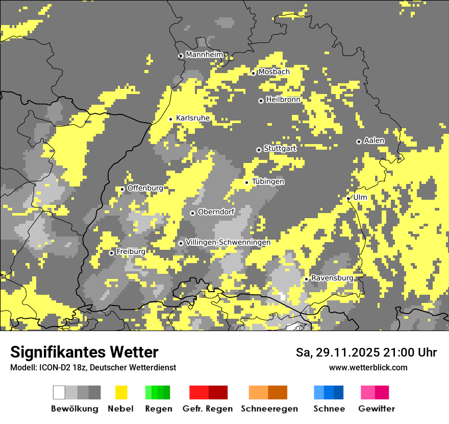 Modellkarten Signifikantes Wetter