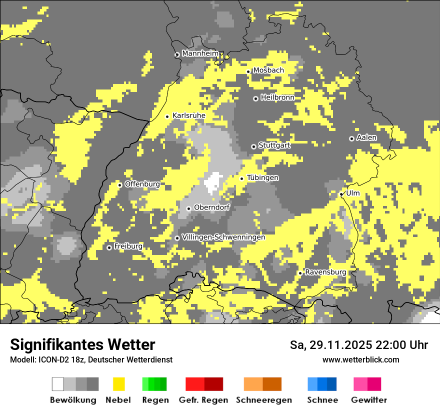 Modellkarten Signifikantes Wetter
