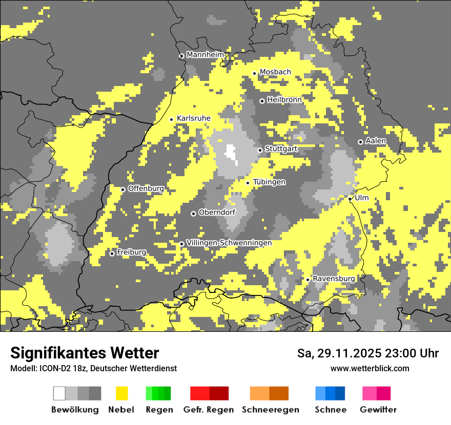 Modellkarten Signifikantes Wetter