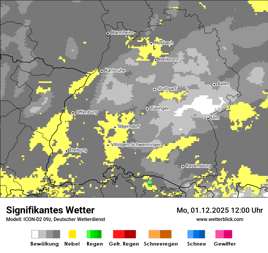 Modellkarten Signifikantes Wetter