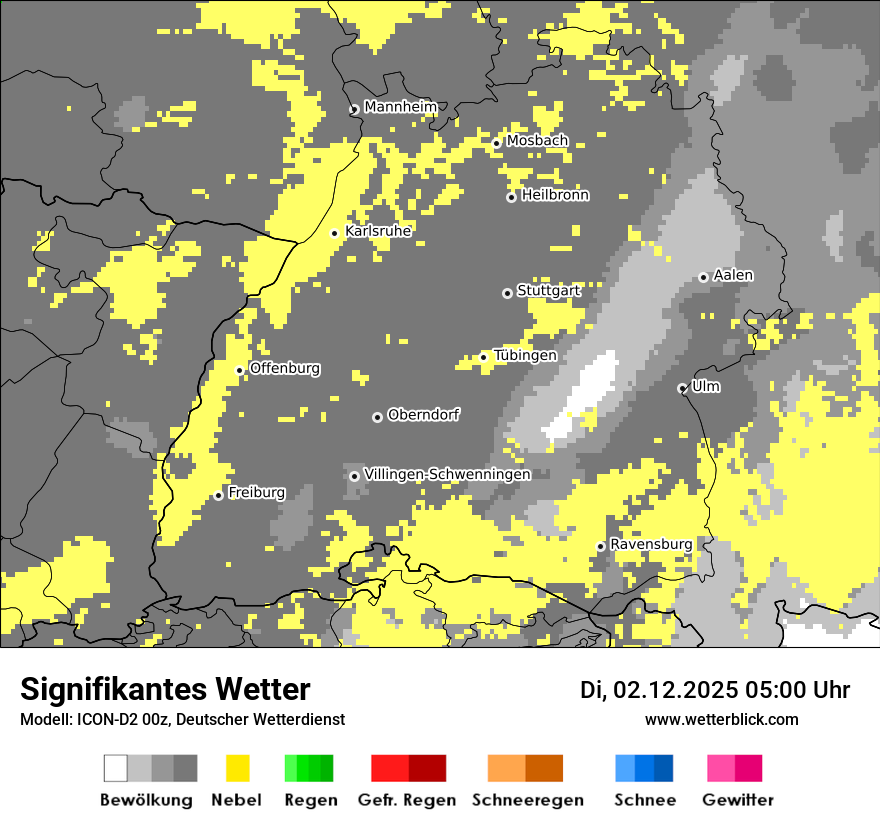Modellkarten Signifikantes Wetter