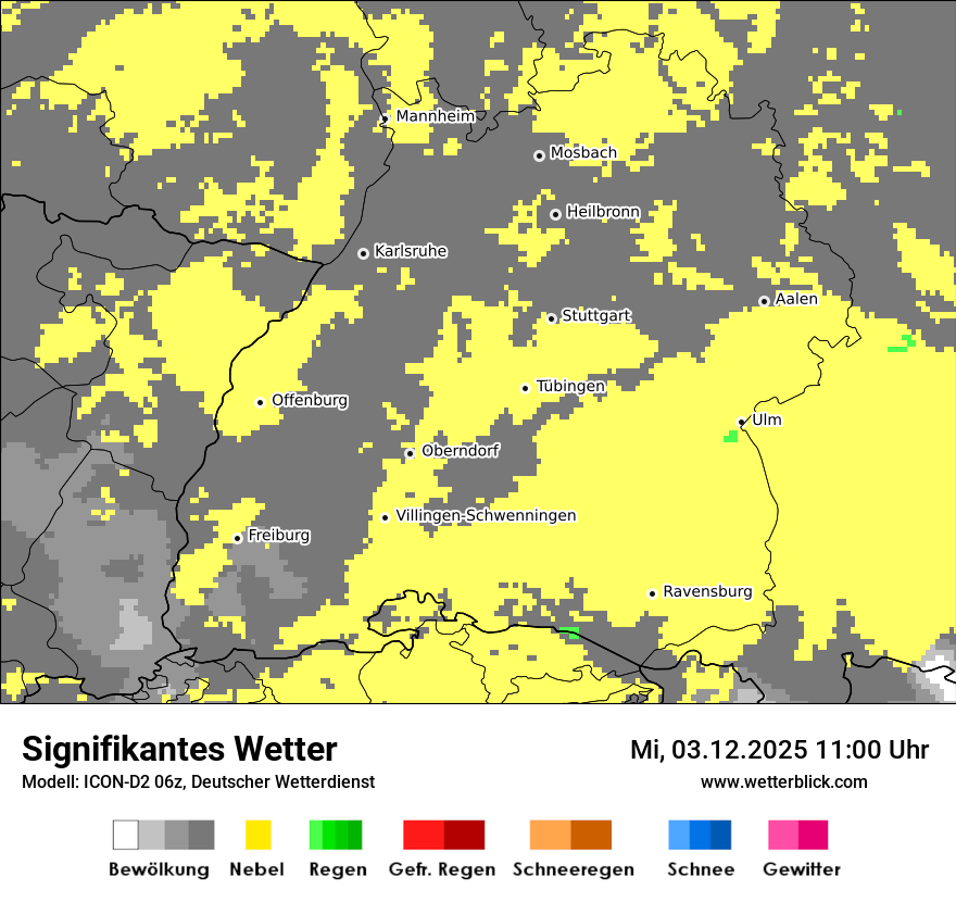 Modellkarten Signifikantes Wetter