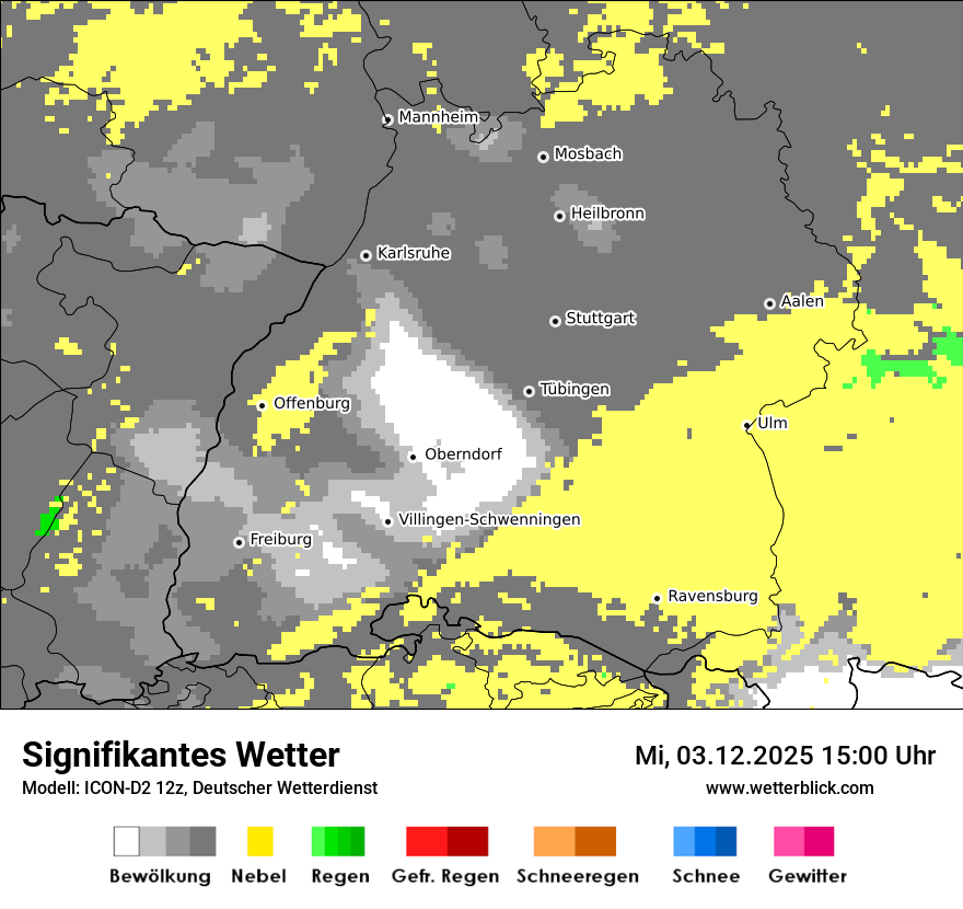 Modellkarten Signifikantes Wetter