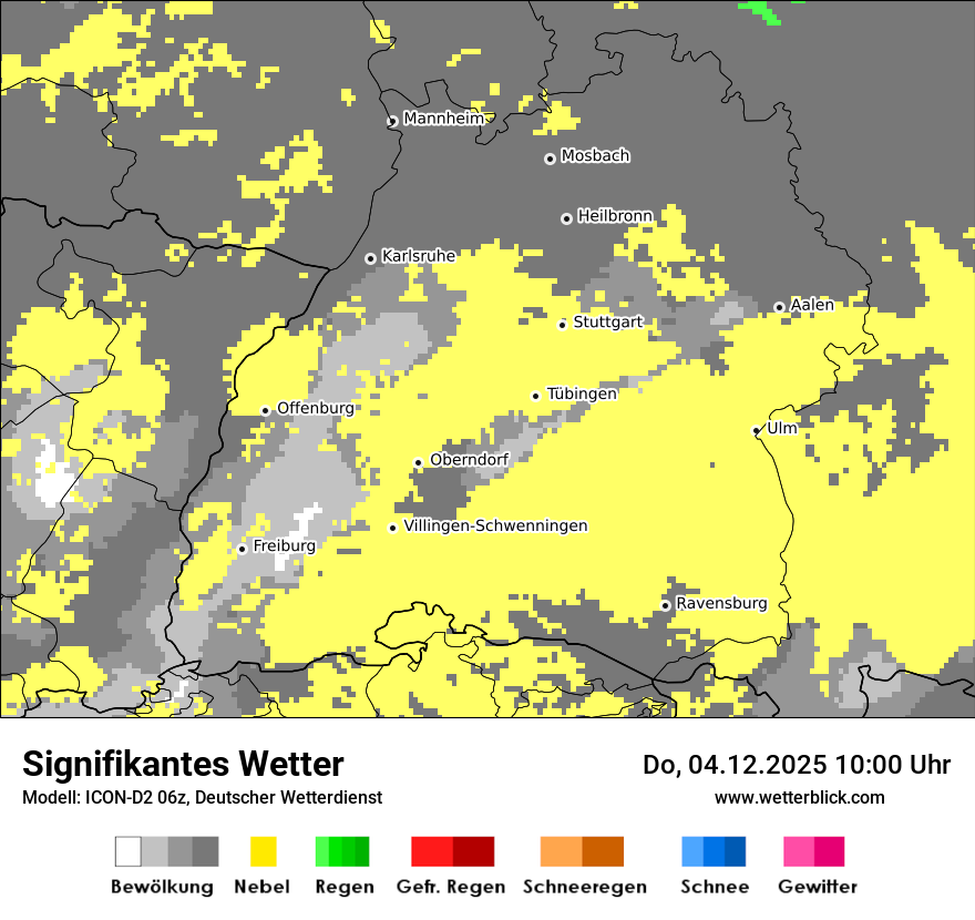 Modellkarten Signifikantes Wetter