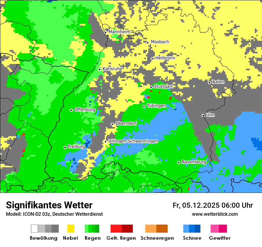 Modellkarten Signifikantes Wetter