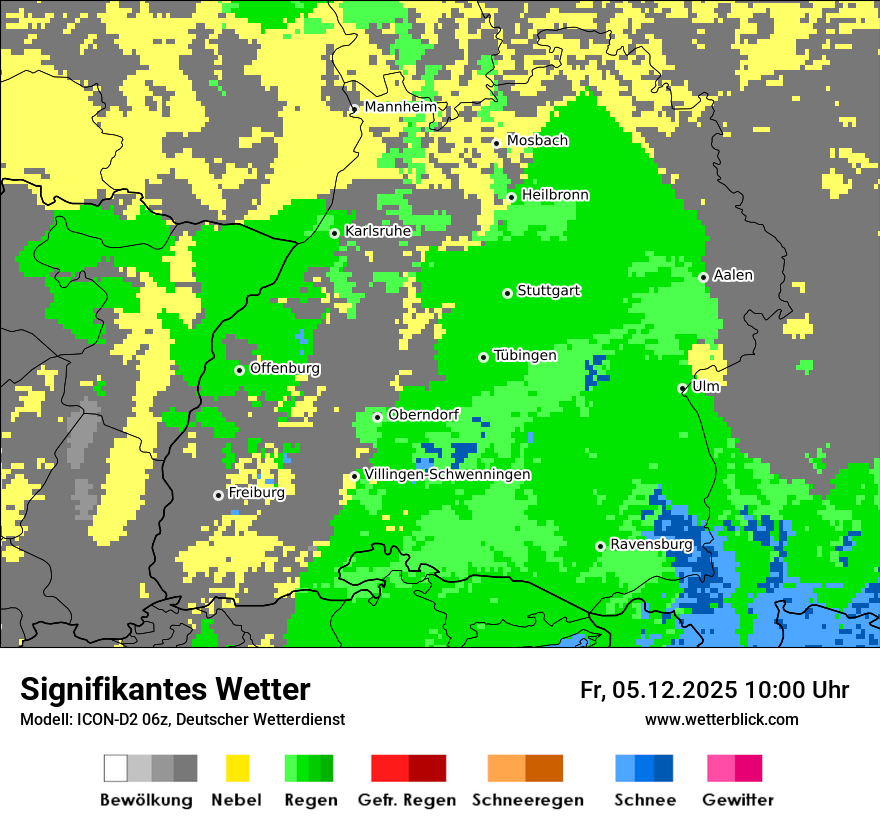 Modellkarten Signifikantes Wetter