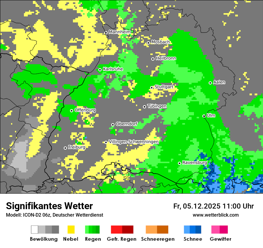 Modellkarten Signifikantes Wetter