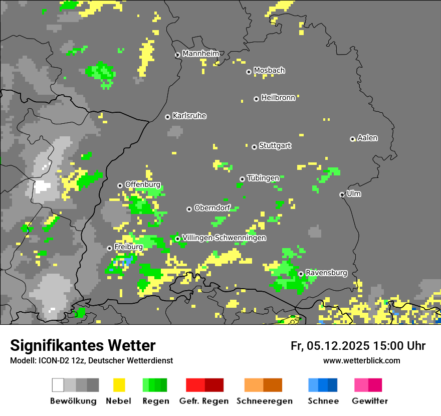 Modellkarten Signifikantes Wetter