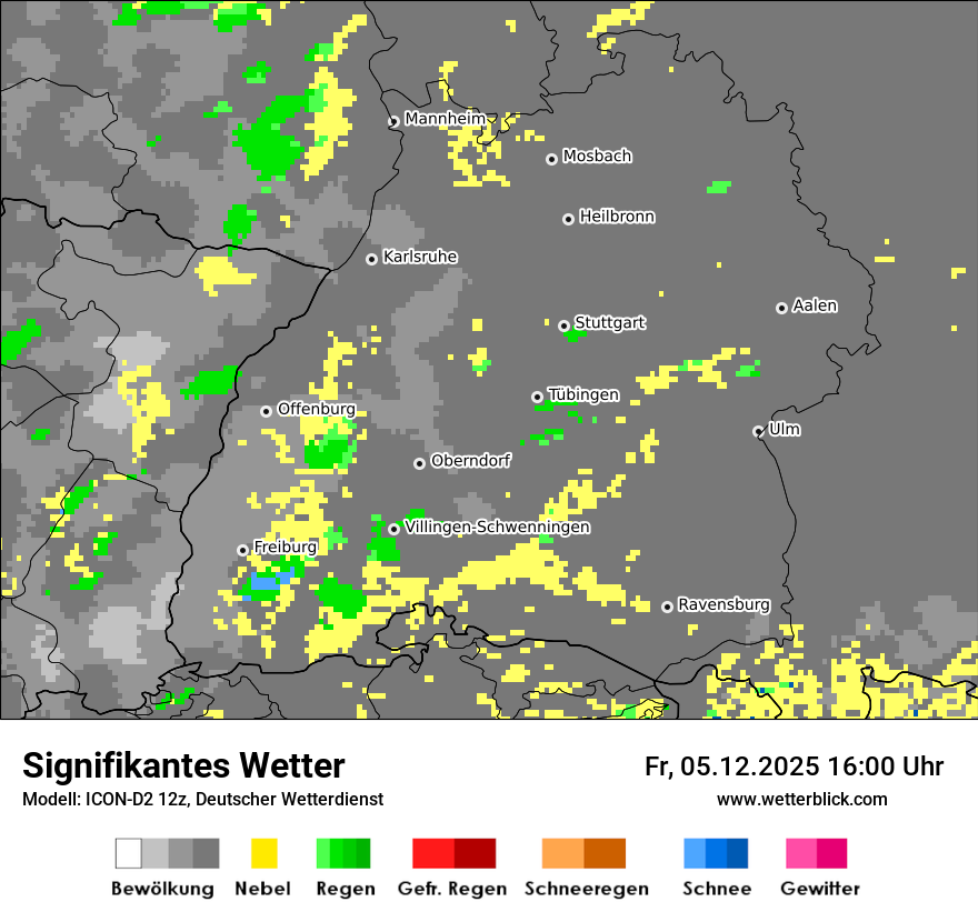 Modellkarten Signifikantes Wetter