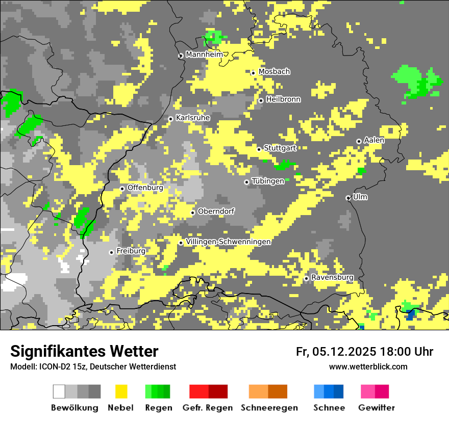 Modellkarten Signifikantes Wetter
