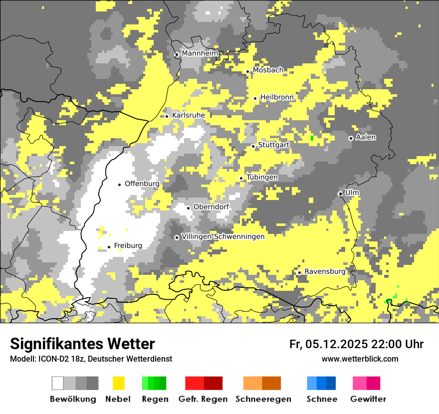 Modellkarten Signifikantes Wetter