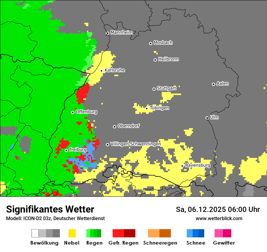 Modellkarten Signifikantes Wetter