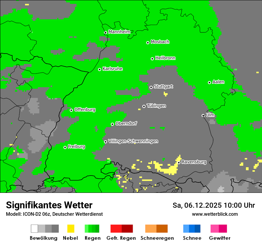 Modellkarten Signifikantes Wetter