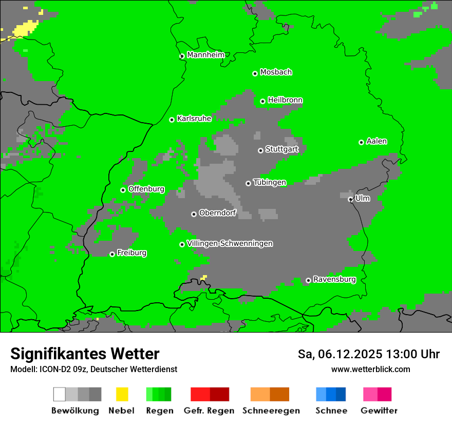 Modellkarten Signifikantes Wetter