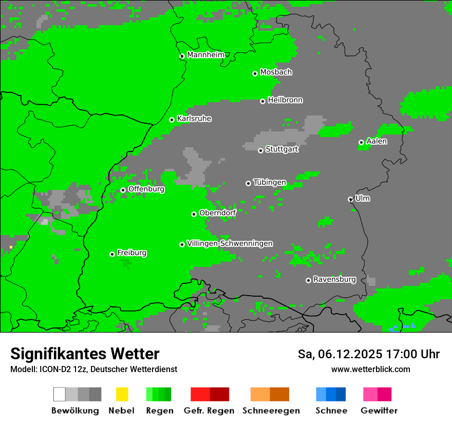 Modellkarten Signifikantes Wetter