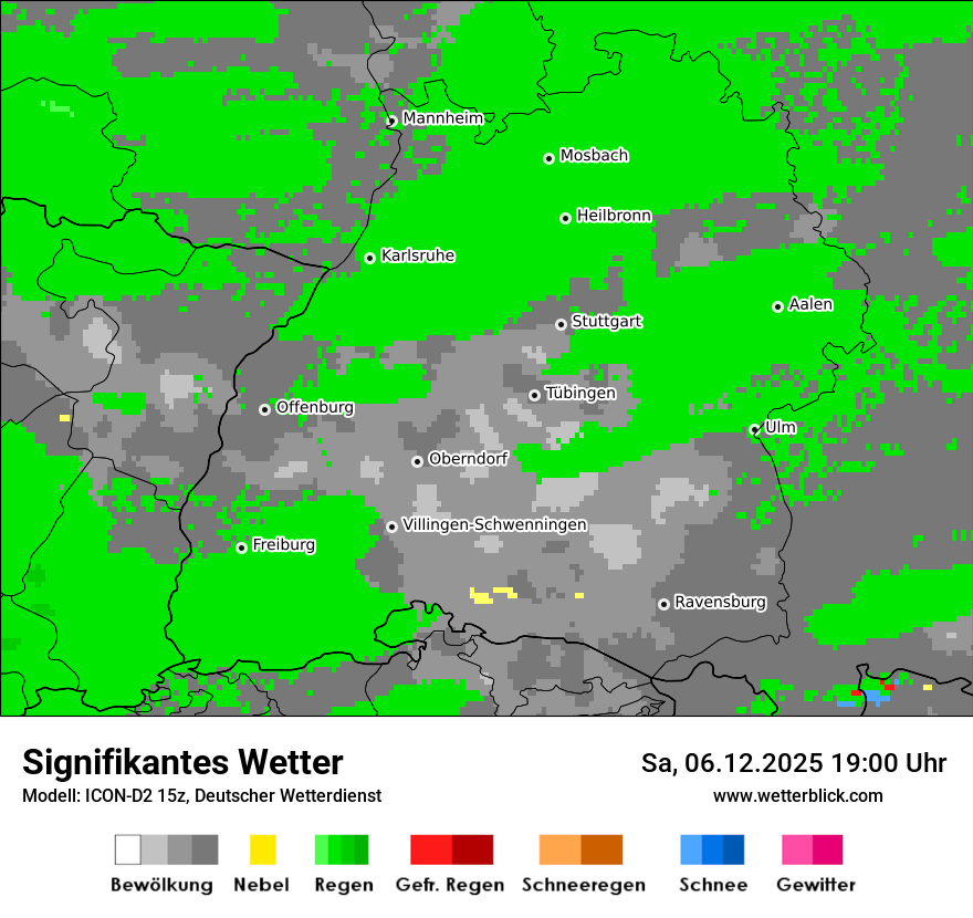 Modellkarten Signifikantes Wetter
