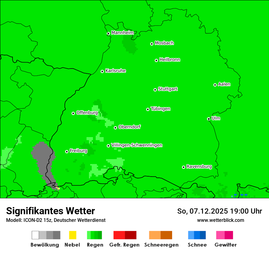 Modellkarten Signifikantes Wetter