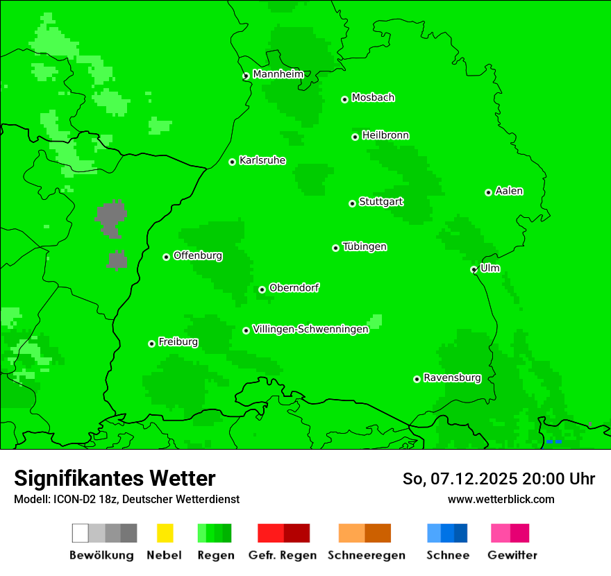 Modellkarten Signifikantes Wetter