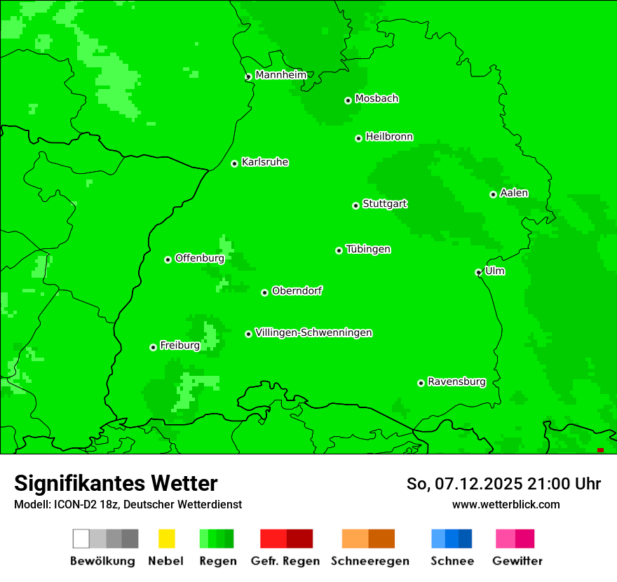 Modellkarten Signifikantes Wetter