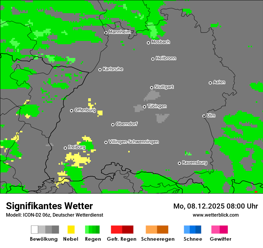 Modellkarten Signifikantes Wetter