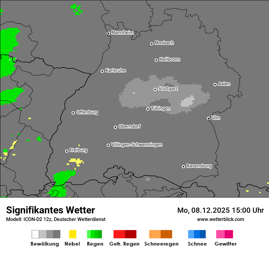Modellkarten Signifikantes Wetter