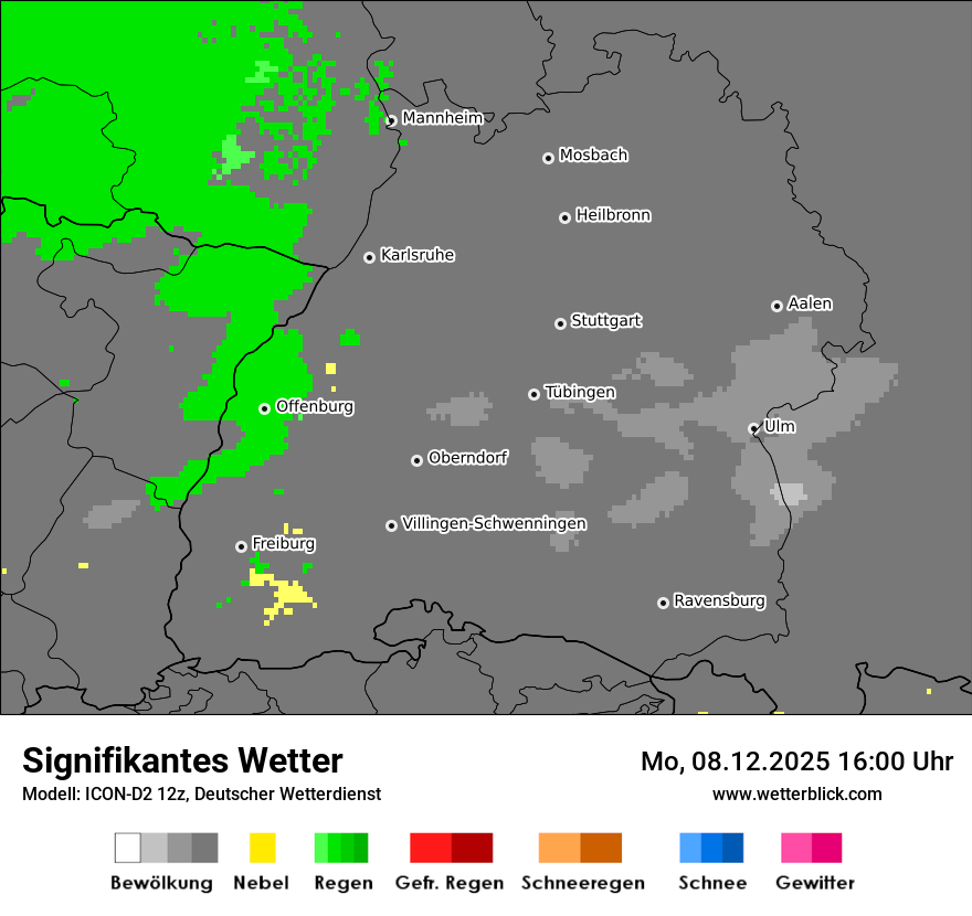 Modellkarten Signifikantes Wetter