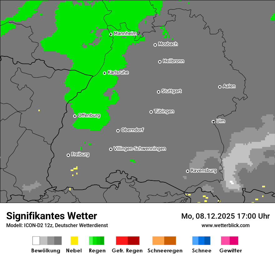 Modellkarten Signifikantes Wetter