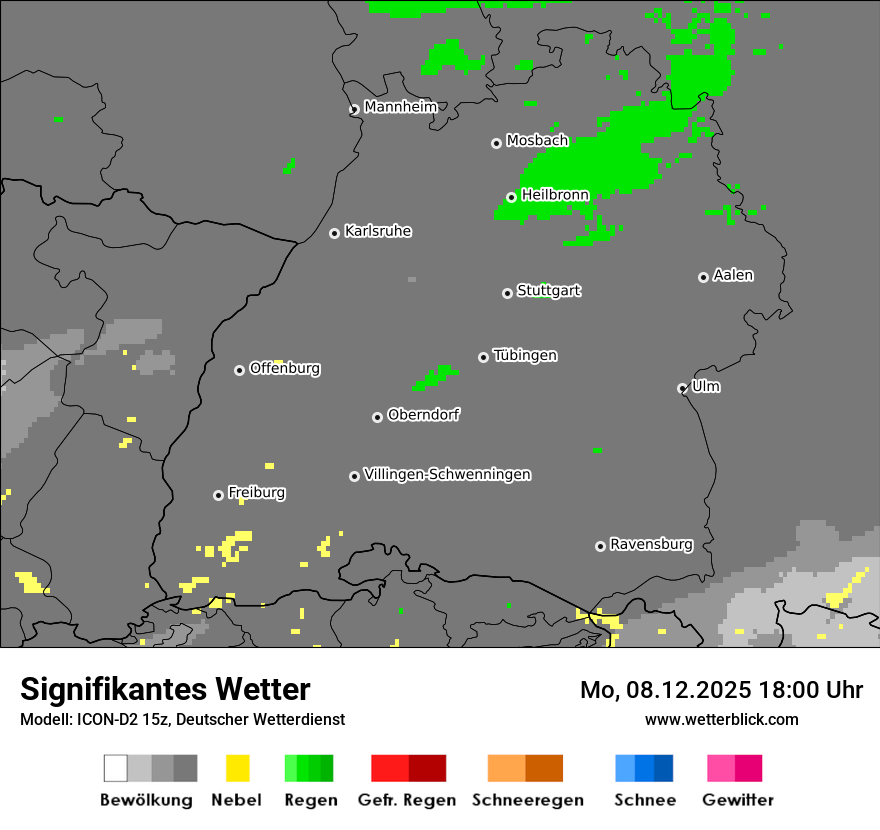 Modellkarten Signifikantes Wetter