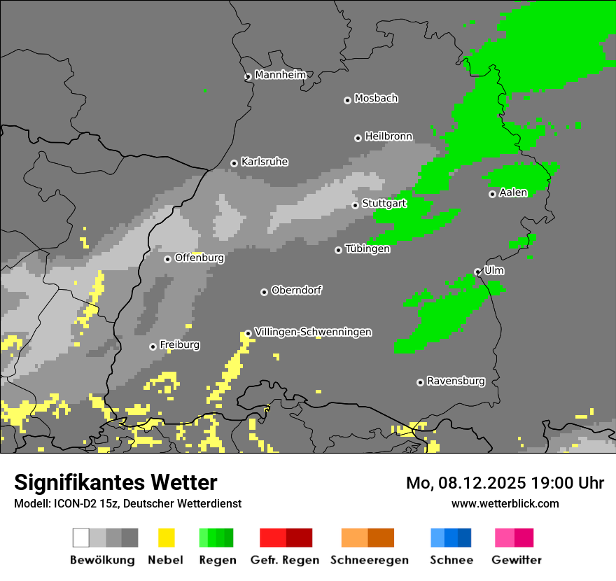 Modellkarten Signifikantes Wetter