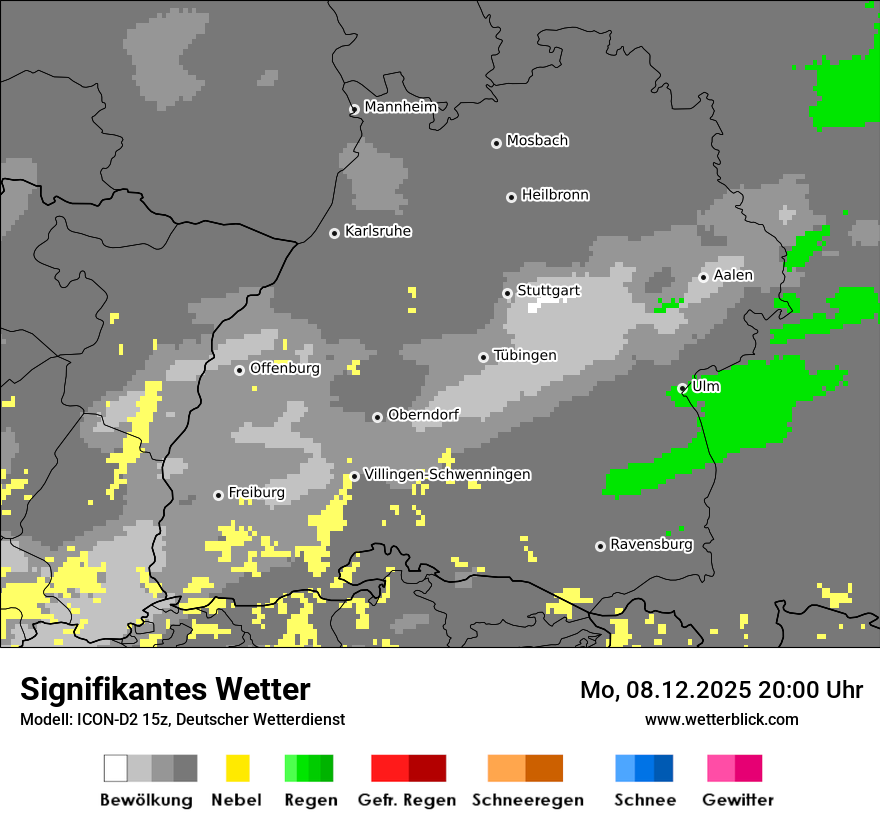 Modellkarten Signifikantes Wetter