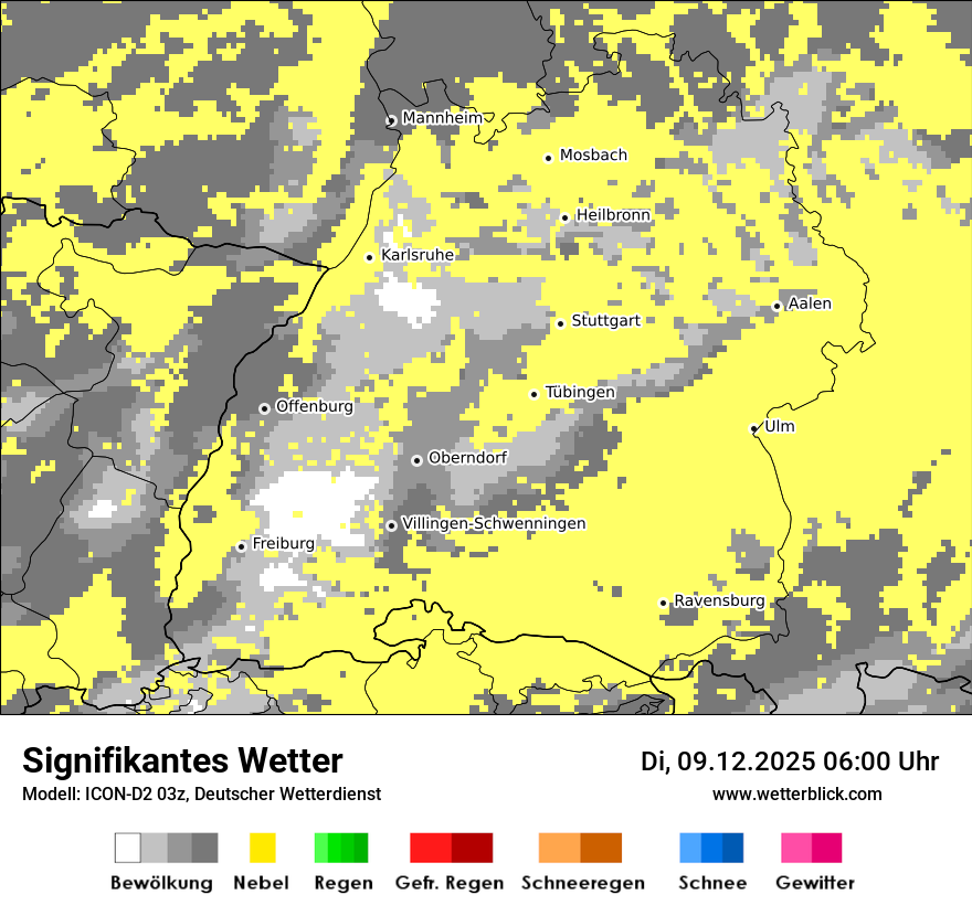 Modellkarten Signifikantes Wetter