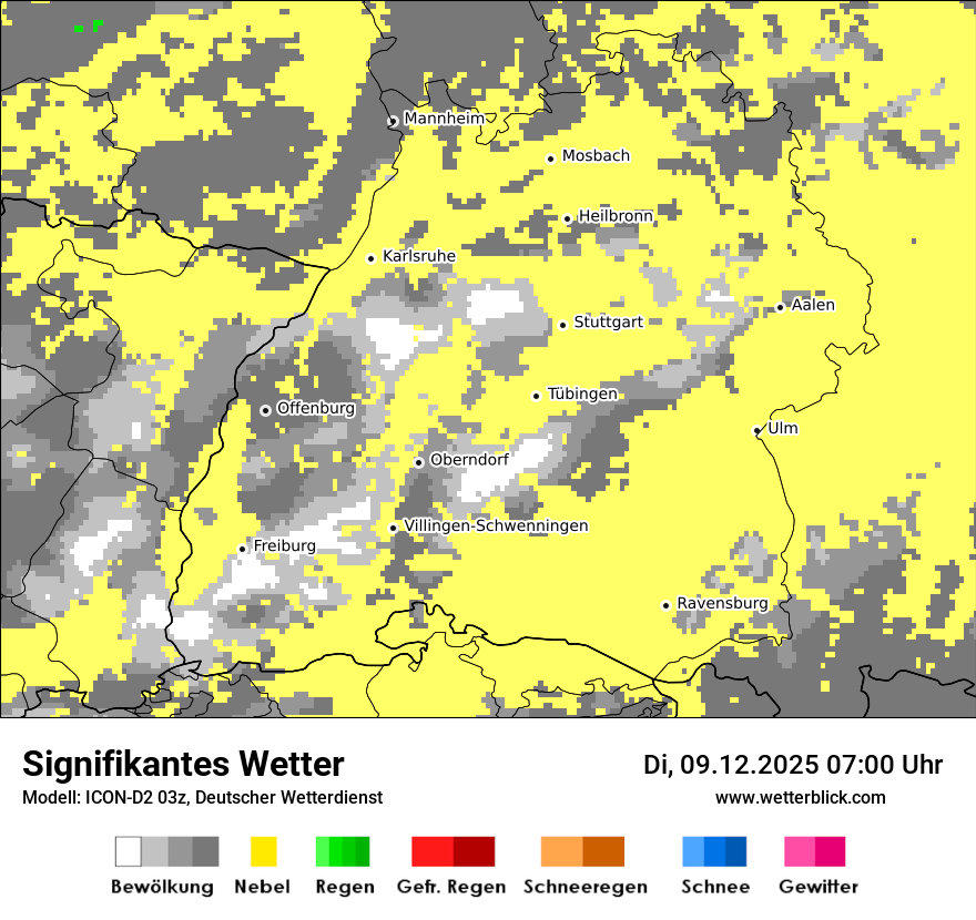 Modellkarten Signifikantes Wetter