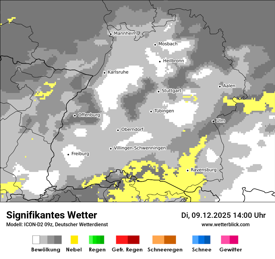 Modellkarten Signifikantes Wetter